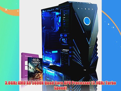 VIBOX Ultra 11 39GHz Quad Core Home Office Family Gaming PC Multimedia Desktop PC Computer with WarThunder Game Bundle W