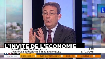 Jean-Christophe Fromantin : l’Expo universelle ne coûtera «pas un euro d’argent public»