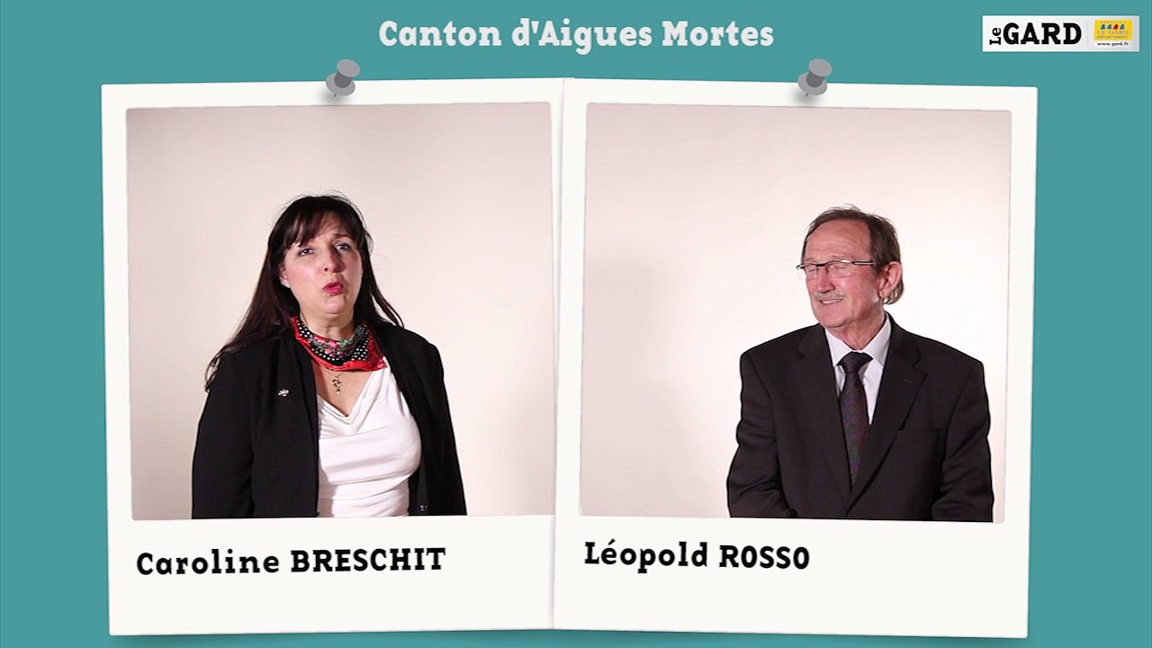 Canton d'Aigues-Mortes  : Caroline Breschit  et Léopold Rosso