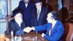 Eliot Spitzer Meets Munkatch Rabbi in Boro Park