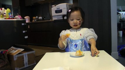 Girl Eating Orange