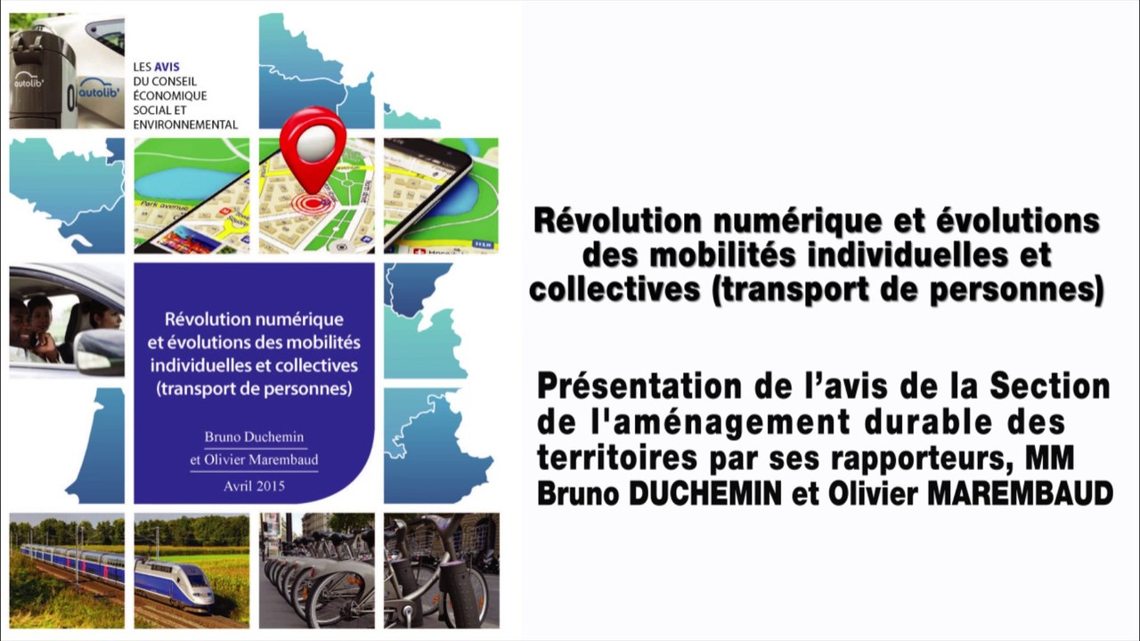 Révolution numérique et évolutions des mobilités individuelles et collectives (transport de personnes) - cese