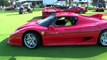 Ferrari F40 F50 Revs Lovely Sound,and Paolo Pininfarina at Miami Concours Supercar show 2015