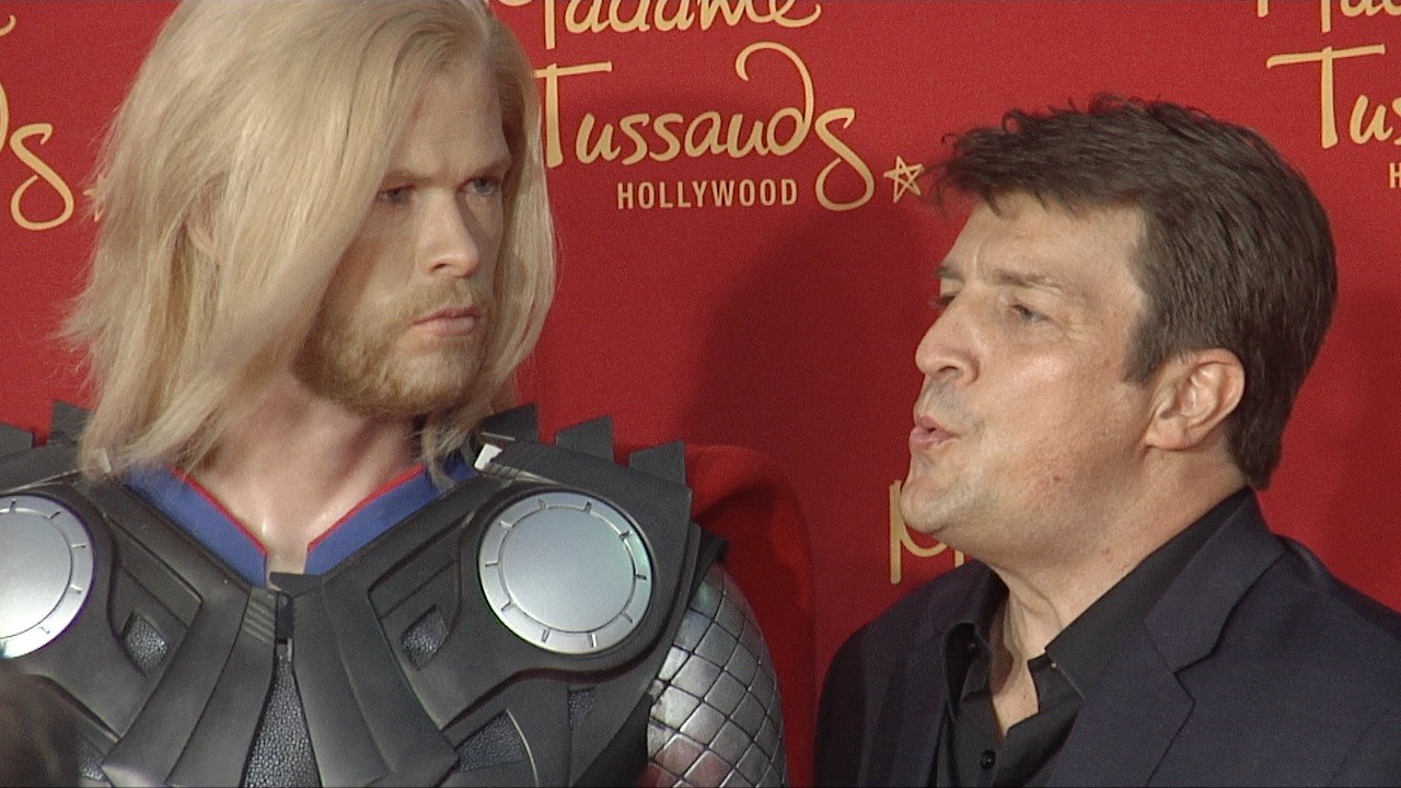 Castle Nathan Fillion "Avengers Age of Ultron" World Premiere Red Carpet