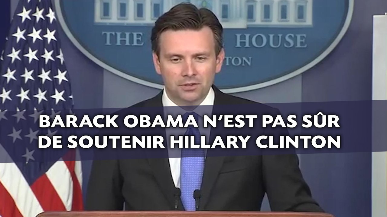Barack Obama n'est pas sûr de soutenir Hillary Clinton