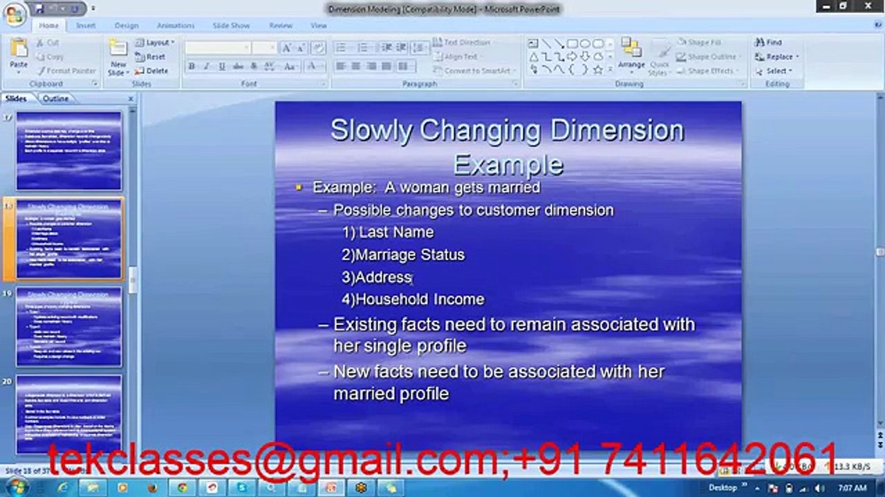 Dimensional modeling;Slowly Changing Dimensions- Part5_(360p)