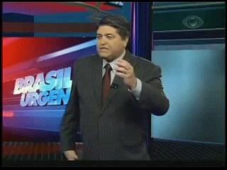 Delegado abandona Datena ao vivo 26 03 2009