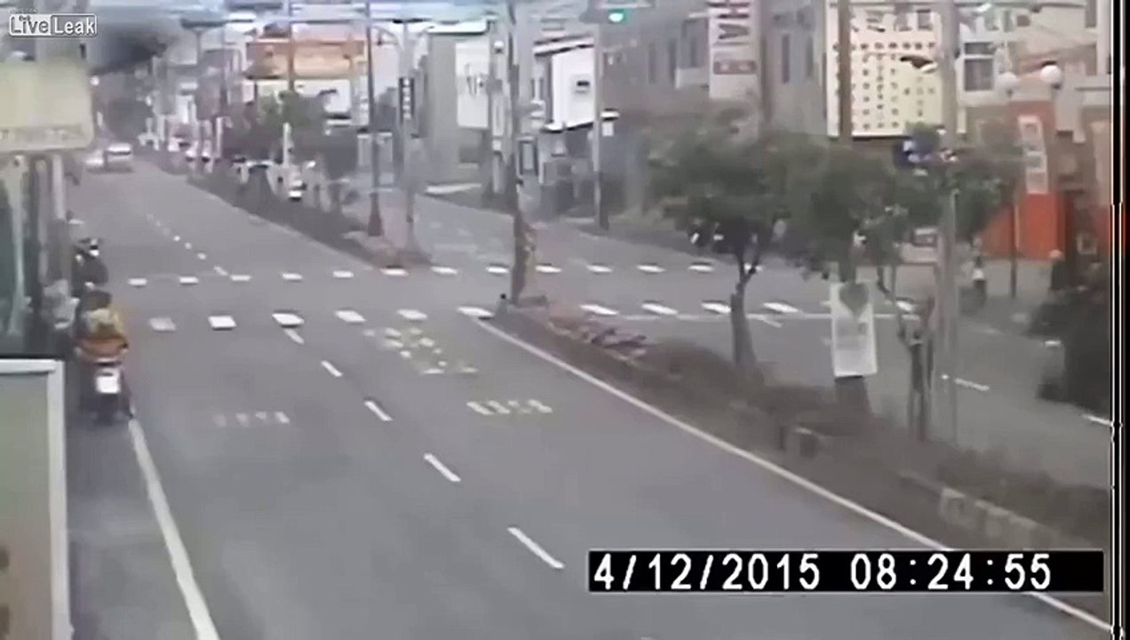 Scooter rider sneaks away causing accident -