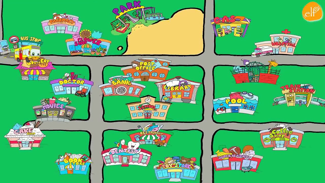 My Town | Vocabulary | ESL | EFL  | ELF Learning