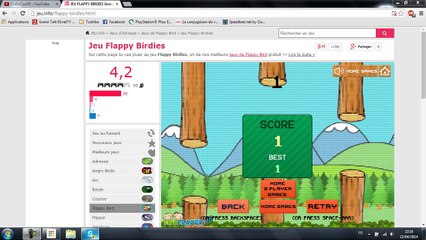 test page de jeux flappy bird