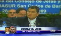 Correa Ecuador VS. Uribe Colombia en Bariloche - Argentina UNASUR 28AGO09
