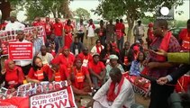 تجمعات ومسيرات احتجاجية في نيجيريا في ذكرى اختطاف 219 طالبة ثانوية