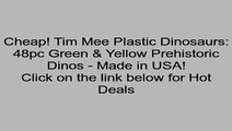 Sales Tim Mee Plastic Dinosaurs: 48pc Green & Yellow Prehistoric Dinos - Made in USA! Review Kids Math
