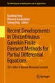Download Recent Developments in Discontinuous Galerkin Finite Element Methods for Partial Differential Equations Ebook {EPUB} {PDF} FB2