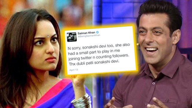 Salman Made FUN Of Sonakshi On Twitter