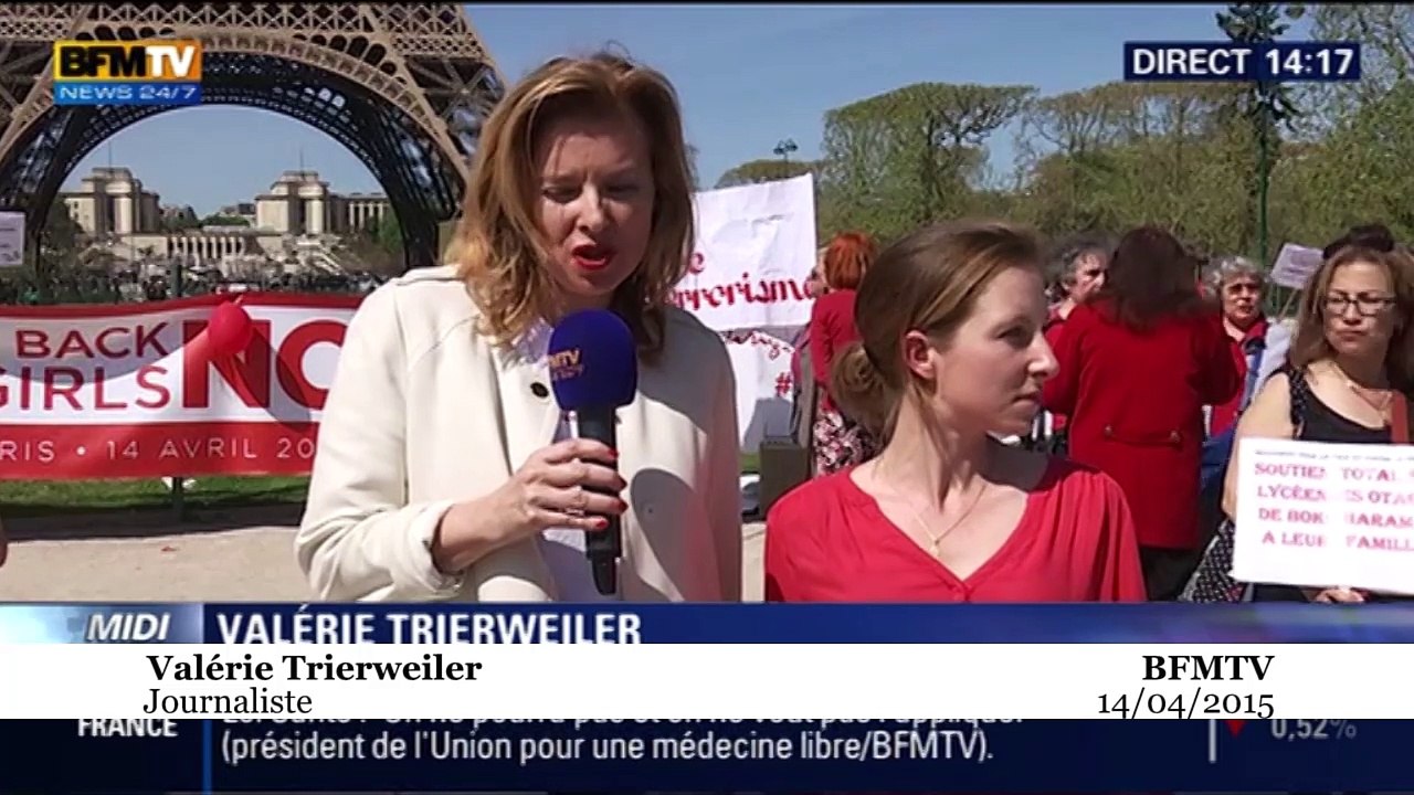 #BringBackOurGirls : Valérie Trierweiler veut «garder espoir»