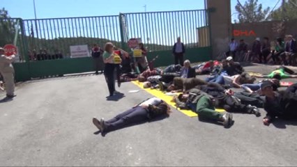 Mersinakkuyu'ya Yapılacak Olan Akkuyu Nükleer Santrali İçin İlk Temel Atma Töreninde Çevrecilerden...