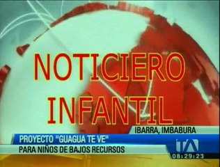 Joven promueve proyecto “Guagua Te Ve” para niños de bajos recursos