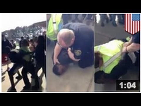 (VIDÉO) Un étudiant se fait casser le bras par un flic