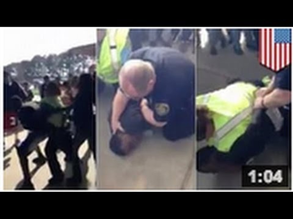 (VIDÉO) Un étudiant se fait casser le bras par un flic