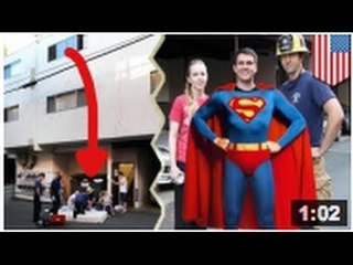 Un enfant chute du troisième étage pour être rattrapé dans les bras d'un passant