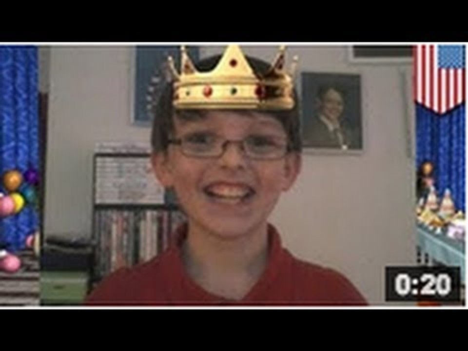 Un enfant autiste pensait qu'il n'avait pas d'amis "Joyeux anniversaire Colin"