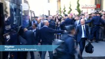 Effervescence et déception à Paris devant l'hôtel du FC Barcelone