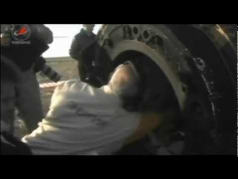 La Soyuz aterriza en la estepa kazaja