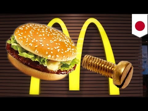 Japonia: śruba w hamburgerze z McDonalda