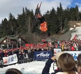 Pond skim backflip