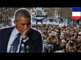 Miliony przemaszerowały ulicami Francji dla Charlie Hebdo. Gdzie był Obama?