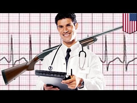 Mężczyzna postrzelił żonę w szyje przez co uratował jej życie