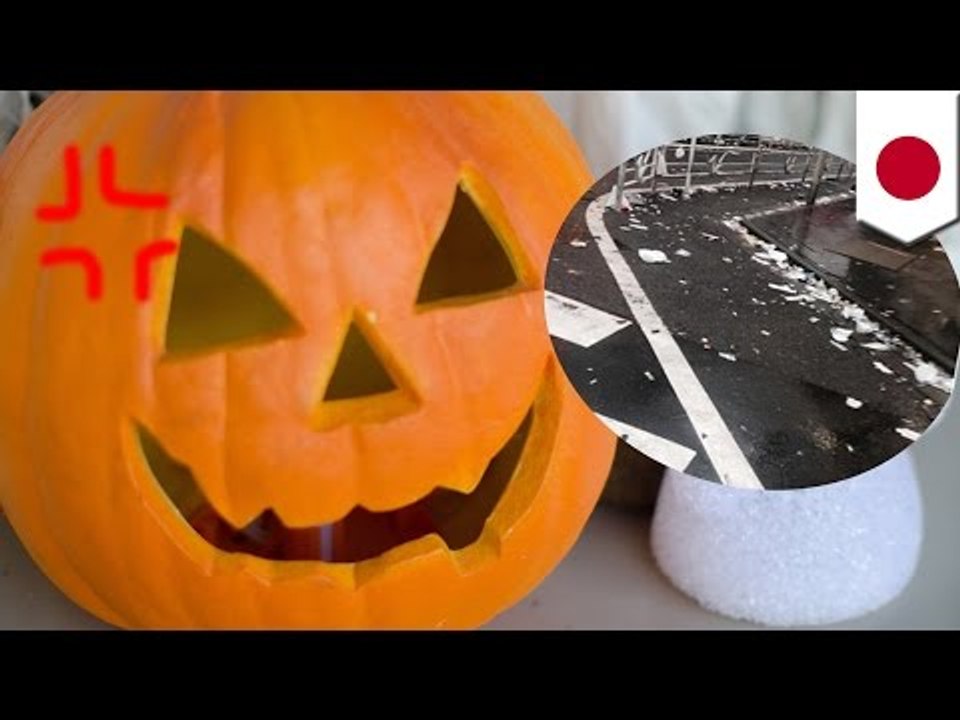 ハロウィンで渋谷がゴミまみれ