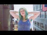 New body hair fashion: Blue armpit hair, not an accident, latest hair color trend in the US