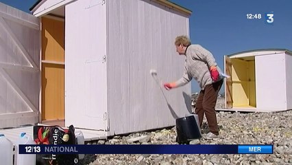 Le Havre : les cabanes de plage prennent forme