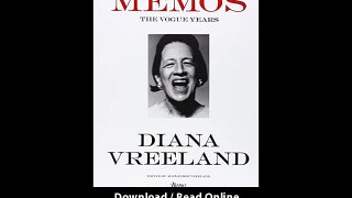 Download Diana Vreeland Memos The Vogue Years By PDF