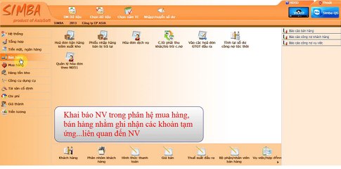 Hướng dẫn sử dụng phần mềm simba: Tien luong