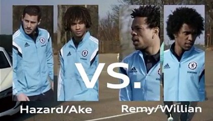 Audi challenge avec E.Hazard,William,Nathan Ake et L.Remy
