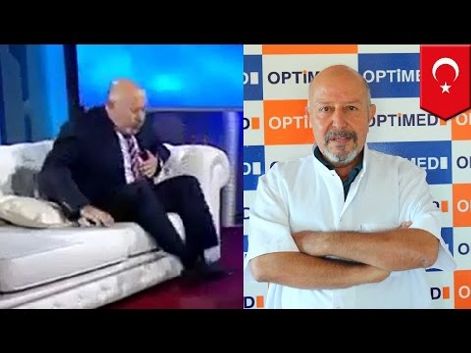 Heart attack on live TV: Turkish doctor Uğur Yensel has two heart attacks before ad break