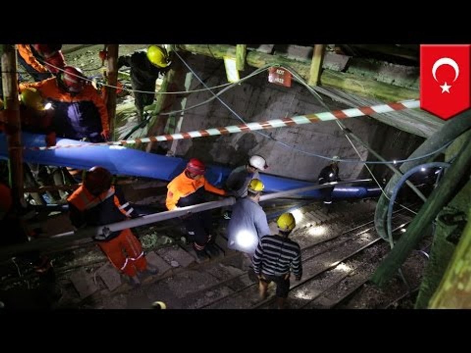 Turkey mining accident: 18 workers trapped after underground water floods mine