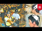 Hong Kong violence video: Police in full riot gear caught on camera attacking students, protesters