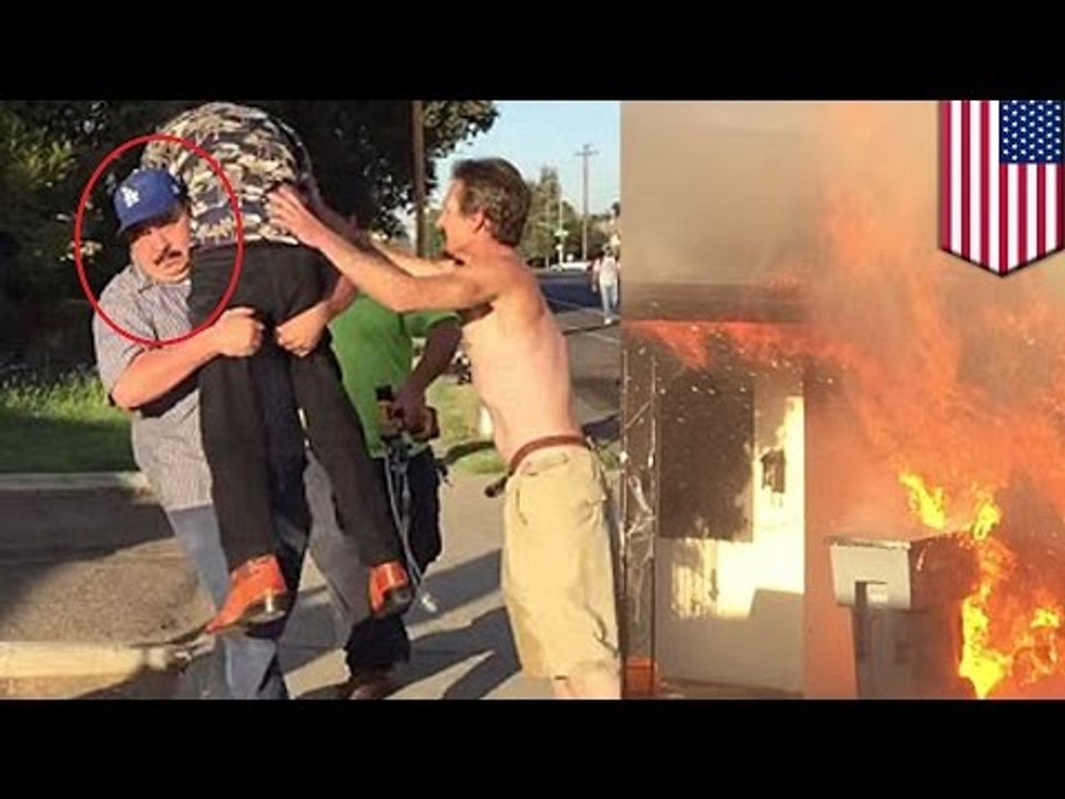 Guardian Angel: mystery hero saves man from house fire, walks away without giving his name