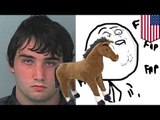 Strange fetish: Florida man caught on camera ‘loving’ a stuffed toy horse at a Florida Walmart