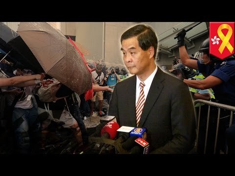 Chun-ying Leung refuses to resign after student protesters threaten to occupy government buildings