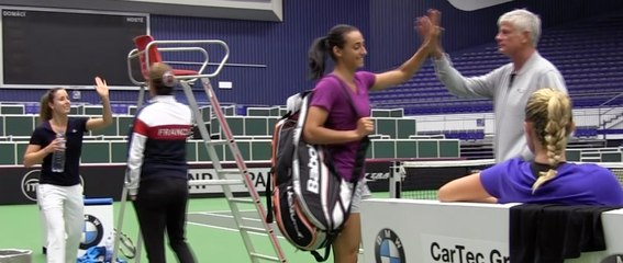 La minute bleue, Fed Cup #CZEFRA : prise de marques à Ostrava