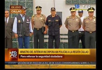 Callao: 600 policías se incorporaron hoy para reforzar la seguridad ciudadana