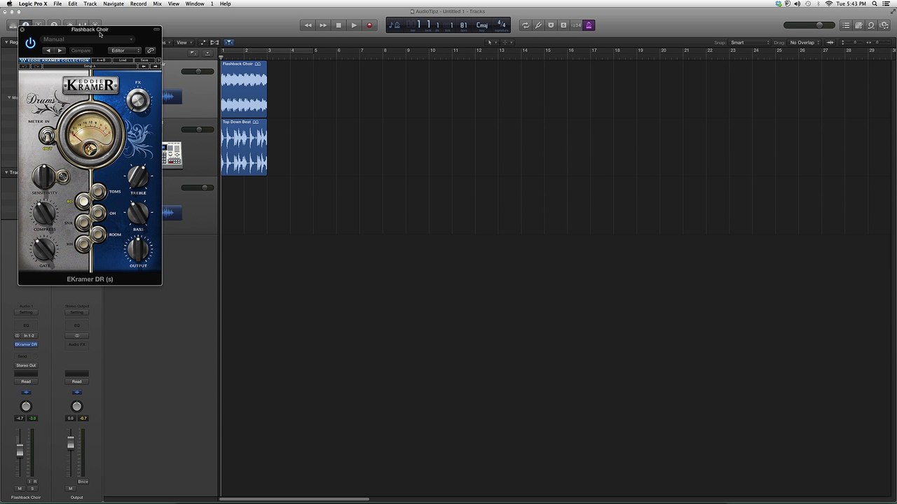 Waves EKramer DR In Logic Pro