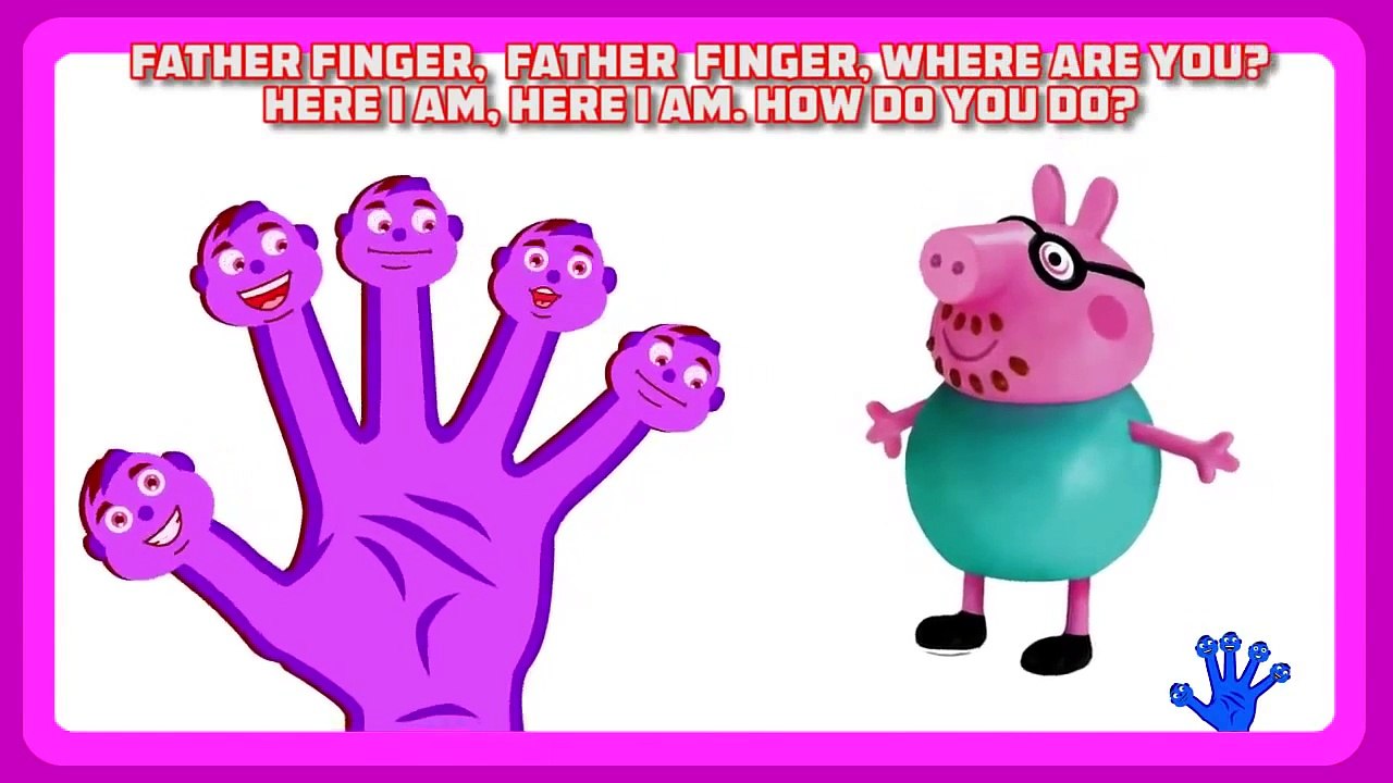 Finger Family Peppa Pig Nursery Rhymes for Children   Peppa Pig daddy Finger Song