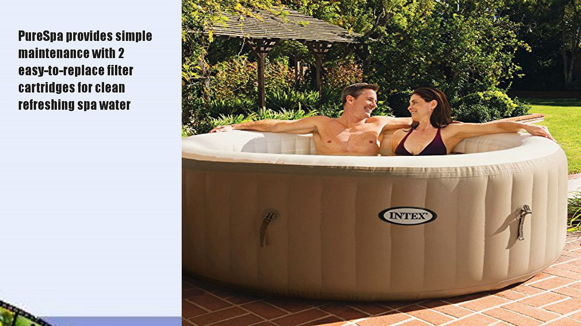 Intex 77in Purespa Portable Bubble Massage Spa Set Video Dailymotion