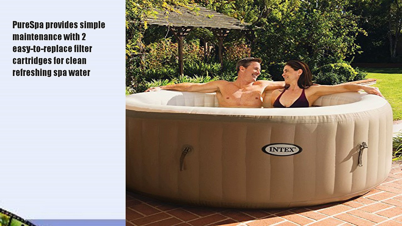 Intex 77in PureSpa Portable Bubble Massage Spa Set